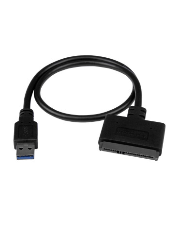 StarTech.com USB312SAT3CB kaapelin sukupuolenvaihtaja USB 3.1 A SATA 7+15 pin Musta