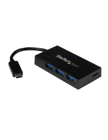 StarTech.com HB30C3A1CFB interface hub USB 3.2 Gen 1 (3.1 Gen 1) Type-C 5000 Mbit s Black
