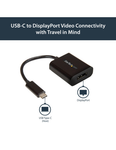 StarTech.com USB-C till DisplayPort-adapter - 4K 60 Hz