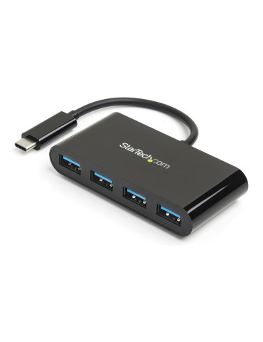 StarTech.com USB-C-hubb med 4 portar - USB-C till 4x USB-A - USB 3.0-hubb - 5Gbps - bussdriven