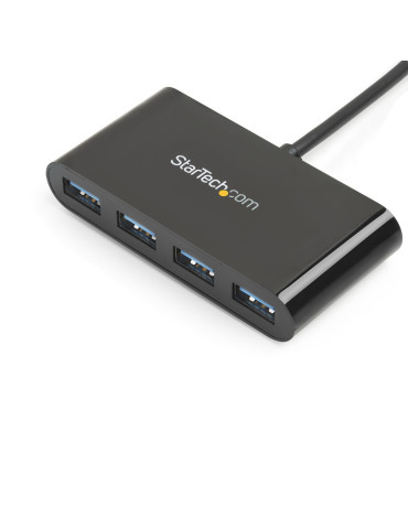 StarTech.com HB30C4AB interface hub USB 3.2 Gen 1 (3.1 Gen 1) Type-C 5000 Mbit s Black