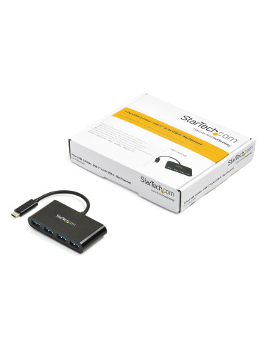 StarTech.com USB-C-hubb med 4 portar - USB-C till 4x USB-A - USB 3.0-hubb - 5Gbps - bussdriven