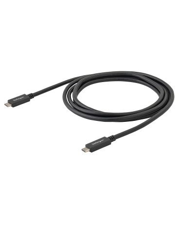 StarTech.com 2 m USB-C-kabel, USB 5 Gbps, 60 W (3 A) strömförsörjning, 4K 60 Hz DP alt-läge, TPE-mantel - Thunderbolt-kompatibel