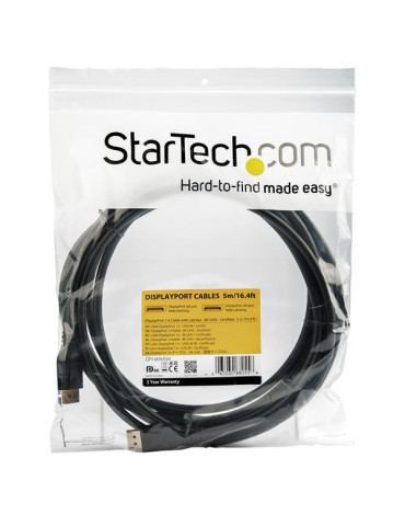 StarTech.com DP14MM5M DisplayPort-kaapeli 5 m Musta
