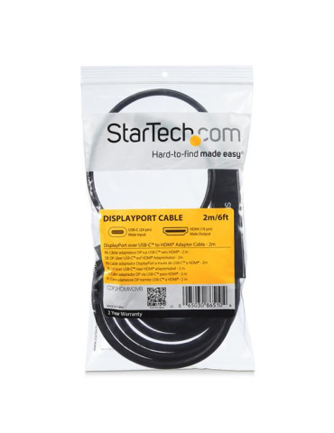 StarTech.com CDP2HDMM1MB video cable adapter 39.4" (1 m) USB Type-C HDMI Black