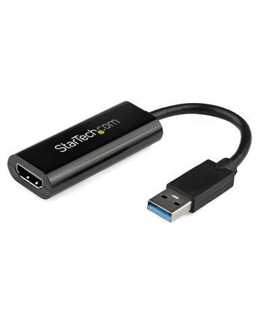 StarTech.com USB32HDES USB grafiikka-adapteri 1920 x 1200 pikseliä Musta