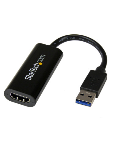 StarTech.com USB32HDES USB grafiikka-adapteri 1920 x 1200 pikseliä Musta