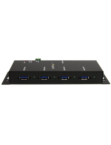 StarTech.com USB 3.0-hubb med 4 portar - 5Gbps - Industriell USB-A-hubb i metall - USB-datahubb som kan monteras på vägg eller