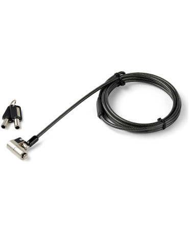 StarTech.com LTULOCKKEY cable lock Black, Stainless steel 78.7" (2 m)