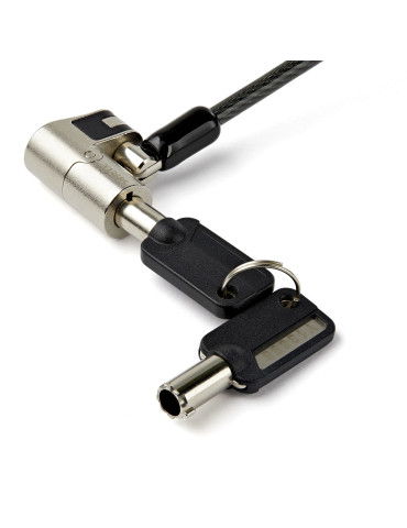 StarTech.com LTULOCKKEY cable lock Black, Stainless steel 78.7" (2 m)
