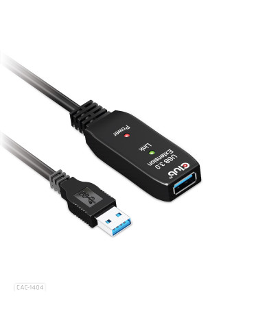 CLUB3D CAC-1404 USB cable USB 3.2 Gen 1 (3.1 Gen 1) 196.9" (5 m) USB A 5 Gbit s Black