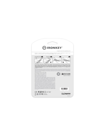Kingston Technology IronKey Keypad 200 USB-sticka 16 GB USB Type-A 3.2 Gen 1 (3.1 Gen 1) Blå