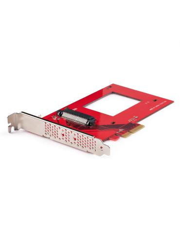 StarTech.com U.3 till PCIe-kortadapter, PCIe 4.0 x4-adapter för 2,5-tums U.3 NVMe SSD-enheter, SFF-TA-1001 PCI