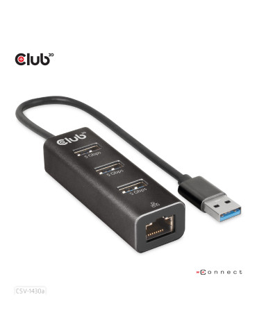 CLUB3D CSV-1430a Wired USB 3.2 Gen 1 (3.1 Gen 1) Type-A Black