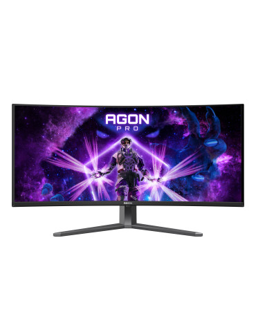 AOC AGON PRO AG346UCD computer monitor 34" 3440 x 1440 pixels Wide Quad HD QD-OLED Black, Gray