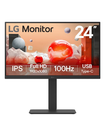 LG 24BA750-B computer monitor 23.8" 1920 x 1080 pixels Full HD LCD Black