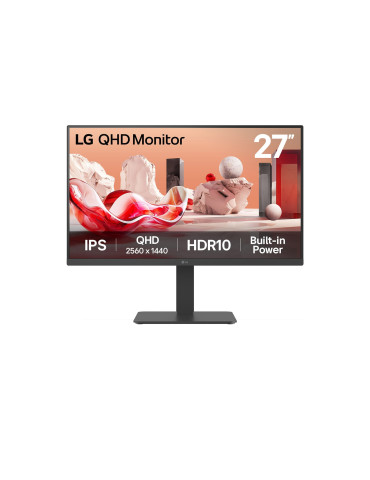 LG 27BA45QB-B platta pc-skärmar 68,6 cm (27") 2560 x 1440 pixlar Quad HD LCD Svart
