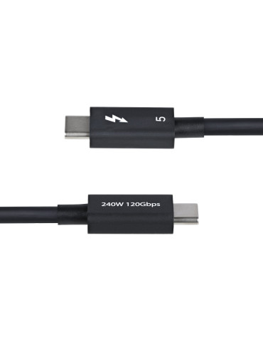 StarTech.com 80 cm Thunderbolt 5-kabel, 80 Gbps Upp till 120 Gbps, 240 W PD, 8K 60 Hz, certifierad Thunderbolt-kabel -