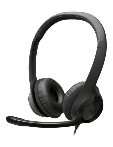Logitech H390 Headset Wired Head-band Calls Music USB Type-C Black