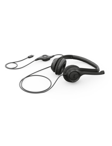 Logitech H390 Headset Wired Head-band Calls Music USB Type-C Black