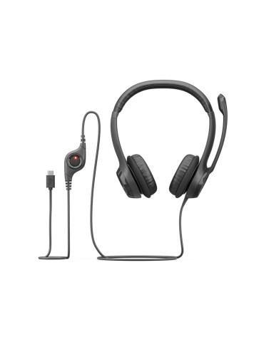 Logitech H390 Headset Wired Head-band Calls Music USB Type-C Black