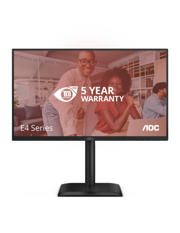 AOC 24E4U computer monitor 23.8" 1920 x 1080 pixels Full HD LED Black