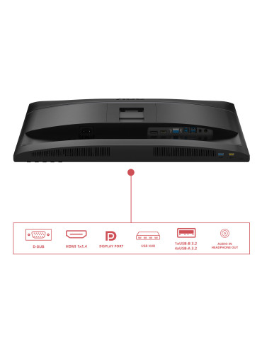 AOC 24E4U computer monitor 23.8" 1920 x 1080 pixels Full HD LED Black