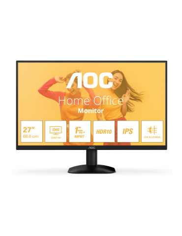 AOC B3 Q27B35E platta pc-skärmar 68,6 cm (27") 2560 x 1440 pixlar Quad HD LED Svart