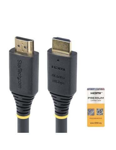 StarTech.com HDMI2-CABLE-4K60-15M HDMI-kaapeli HDMI-tyyppi A (vakio) Musta