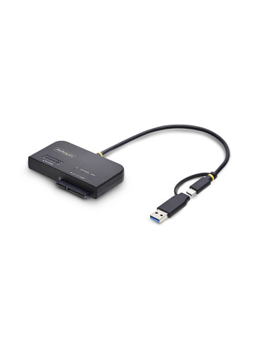 StarTech.com USB-C USB-A till M.2 NVMe och 2,5 tum 3,5 tum SATA-adapter, 10 Gbps, verktygsfri extern SSD-hårddiskläsare,