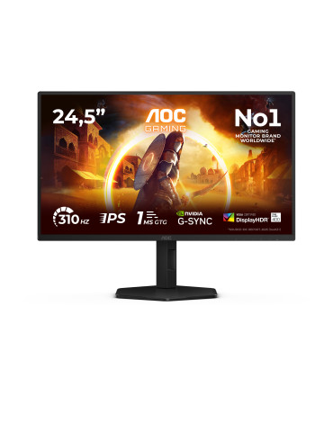AOC G4 25G4SXU computer monitor 24.5" 1920 x 1080 pixels Full HD LED Black, Gray