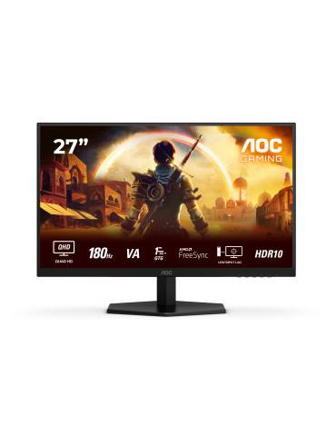 AOC G4 Q27G42XNE platta pc-skärmar 68,6 cm (27") 2560 x 1440 pixlar Quad HD LED Svart, Röd