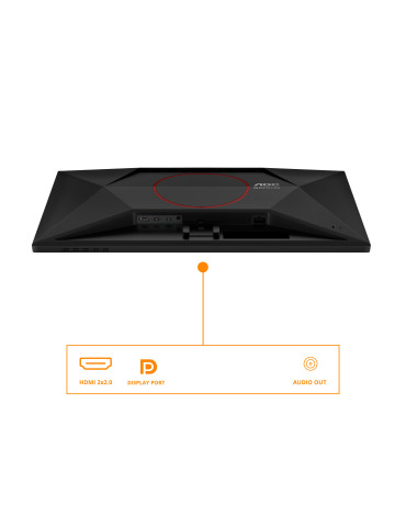 AOC G4 Q27G42XNE platta pc-skärmar 68,6 cm (27") 2560 x 1440 pixlar Quad HD LED Svart, Röd