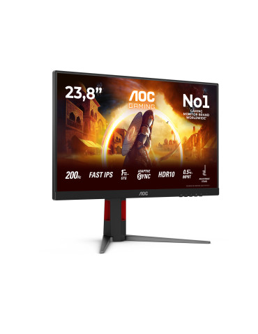 AOC G4 24G4HA platta pc-skärmar 60,5 cm (23.8") 1920 x 1080 pixlar Full HD LED Svart, Röd