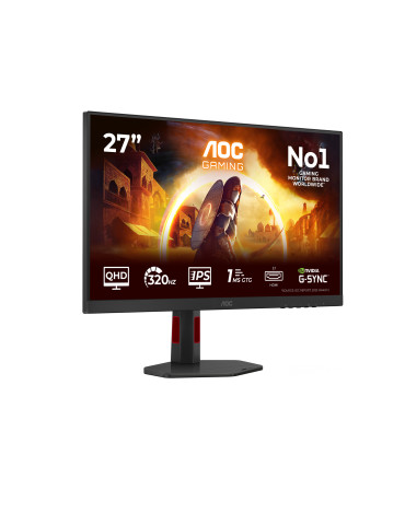 AOC G4 Q27G4SRU tietokoneen litteä näyttö 68,6 cm (27") 2560 x 1440 pikseliä Quad HD LED Musta, Punainen