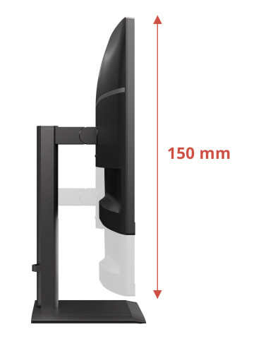 AOC E4 U27E4CV tietokoneen litteä näyttö 68,6 cm (27") 3840 x 2160 pikseliä 4K Ultra HD LED Musta