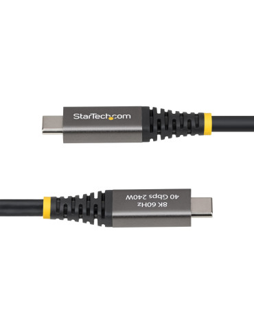 StarTech.com CC2M40GUSB4GEN3 USB-kaapeli USB4 Gen 3x2 2 m USB C 40 Gbit s 240 W Musta
