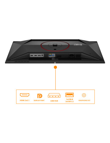 AOC G4 Q27G4ZDRAD computer monitor 26.5" 2560 x 1440 pixels Black, Red
