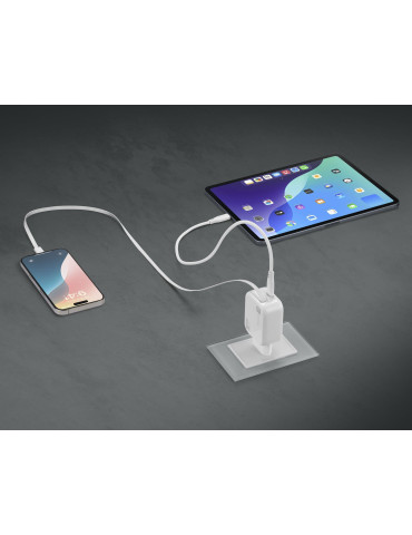 Cellularline Retractable Power 30W Kuulokkeet, Universaali Valkoinen AC Sisätila