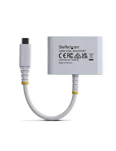 StarTech.com USB-C till HDMI-multiportadapter med 140 W PD-laddning, 4K 60 Hz HDMI, USB 5 Gbps-hubb, minidockningsstation för