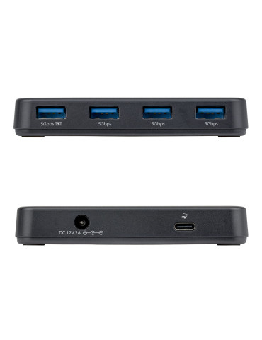 StarTech.com ST4300USB3V2-UE interface hub USB 3.2 Gen 1 (3.1 Gen 1) Type-C 5000 Mbit s Black