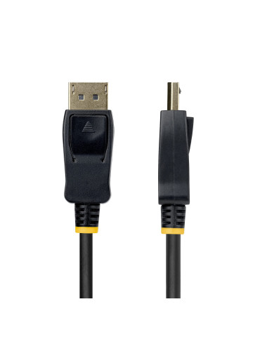 StarTech.com 2 m DisplayPort till HDMI-kabeladapter med gripkontakter, 4K 60 Hz, HDR, enkelriktad DP till