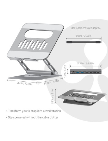 CLUB3D CSV-2554 laptop stand Gray