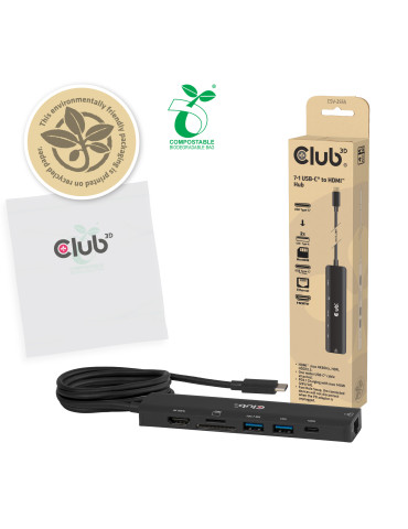CLUB3D 7-1 USB-C® - HDMI™ -keskitin