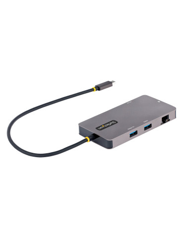 StarTech.com USB C-multiportadapter, dubbel HDMI-video, 4K 60 Hz, 2Pt 5 Gbps USB-A -hubb, 100 W strömförsörjning, GbE,
