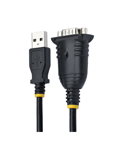 StarTech.com 1P3FP-USB-SERIAL kabelomvandlare (hane hona) DB-9 USB Type-A Svart