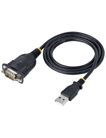 StarTech.com 1P3FP-USB-SERIAL kabelomvandlare (hane hona) DB-9 USB Type-A Svart