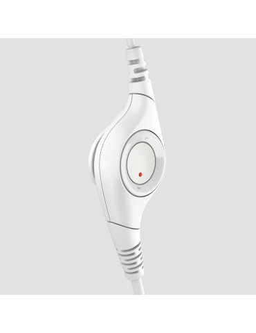 Logitech H390 Headset Wired Head-band Office Call center USB Type-A White