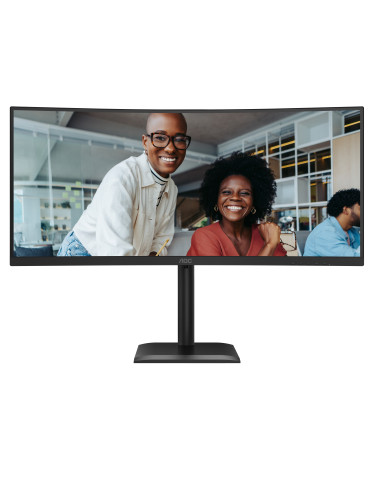 AOC CU34E4C tietokoneen litteä näyttö 86,4 cm (34") 3440 x 1440 pikseliä UltraWide Quad HD LED Musta