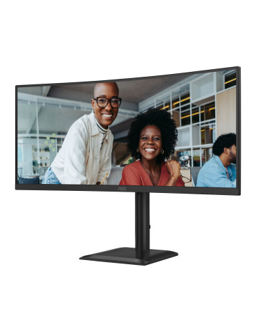 AOC CU34E4C tietokoneen litteä näyttö 86,4 cm (34") 3440 x 1440 pikseliä UltraWide Quad HD LED Musta